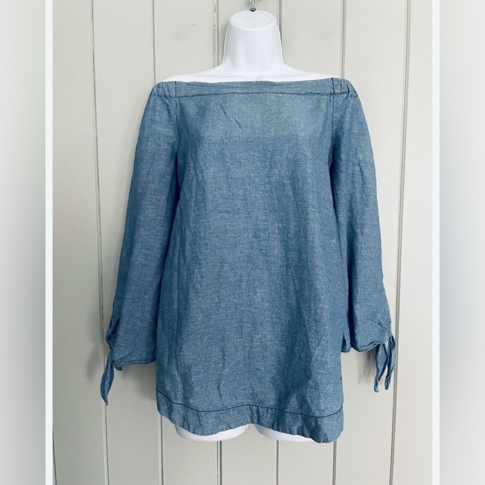 Free People Off-the-Shoulder Chambray Tunic – Size M